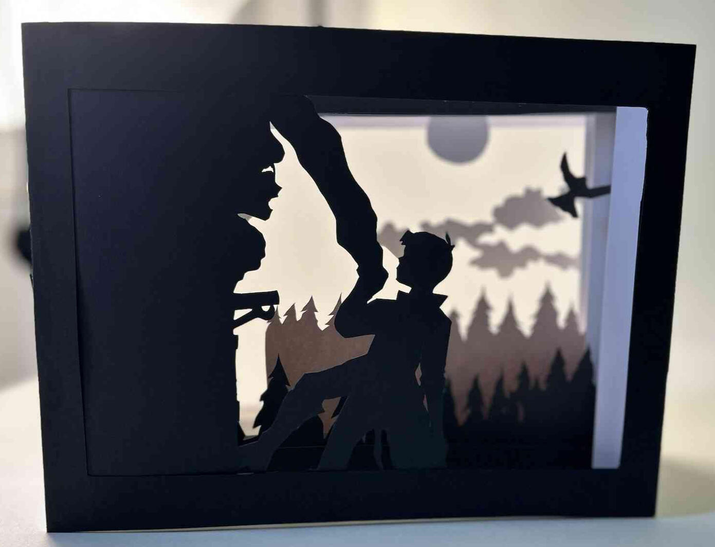 A tunnelbook depicting a scene from Rapunzel, by the Brothers Grimm. A tunnelbook depicting a scene from Rapunzel, by the Brothers Grimm.